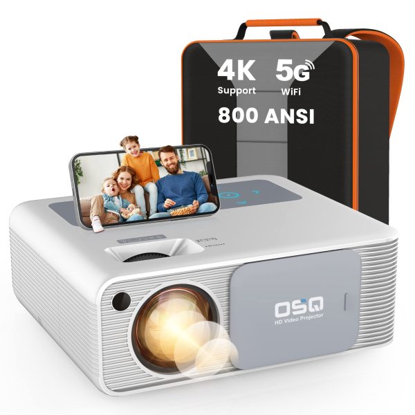 5G WiFi 1080P Projector 4K Supported – OSQ 800 ANSI HD Outdoor